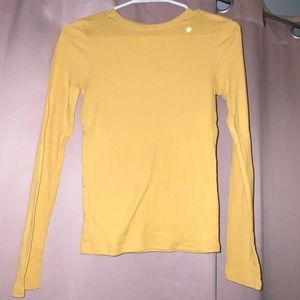 Yellow long sleeve shirt